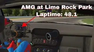 A Lap at Lime Rock in the Mercedes AMG GT3 | 48.1 | Baseline setup | AIRBORNE!