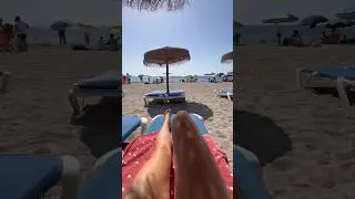 Disfrutando de la playa 