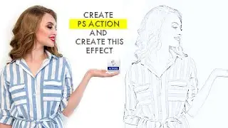 Create photoshop Action and Create pencil sketch effect | How to Turn your photo into pencil sketch