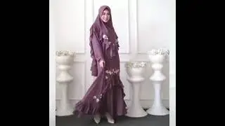 Gamis Syar'i Jumbo Rubina Bordir Mewah Super Cantik