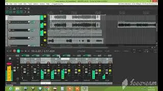 Ejemplo de mezcla de audio en Reaper