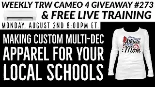 Start Selling Custom TShirts to your Local Sports Teams | $300 Cameo 4 Giveaway