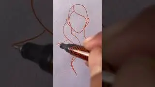 Draw a woman #drawing #outline #art #shorts