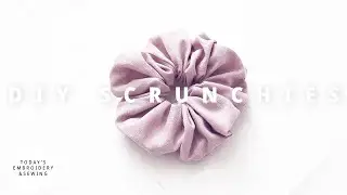 how to make scrunchies with a sewing machine easy + scrunchie sewing pattern (DIY)