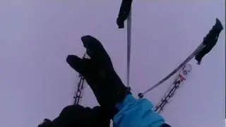 ski goggles with camera( skiing black in obertauern)