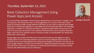 Book Collection Management Using Power Apps (and Access)