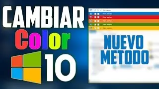 Como Cambiar el Color de las Ventanas en Windows 10 | Nuevo Metodo ✔