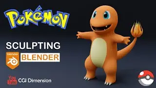 🔥Pokémon Sculpting in Blender 3.0 |🔥 Charmander Sculpting #blender