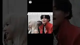 V and Lisa together#bts x black pink