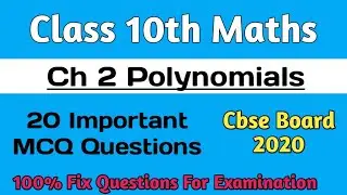 Class 10 maths mcq questions || Class 10 maths mcq || Maths class 10 mcq questions || Maths ch 2 mcq
