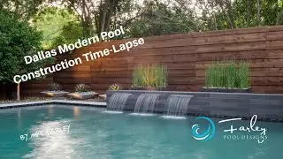 Dallas Modern Pool Construction Time-lapse