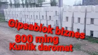 GIPSABLOK BIZNESI 800 MING KUNLIK DAROMAT.