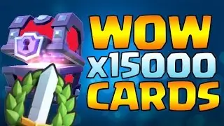Opening the biggest box in Clash Royale - 15,000 cards! How many legends in one box?!