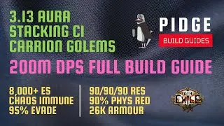 200M Sirus DPS Full Build Guide | CI Aura Stacking Carrion Golems | 3.13 Ritual