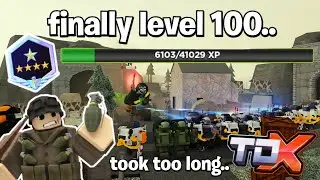 I'm Finally Level 100 In TDX.. How Did I Grind XP Fast? | Roblox Tower Defense X