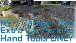 DIY Driveway Widening With Hand Tools - timelapse