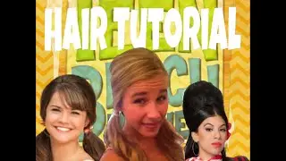 Teen Beach Movie 60's Hair Tutorial: Pigtails with a Poof