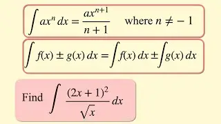 Indefinite Integrals | AS Level Mathematics
