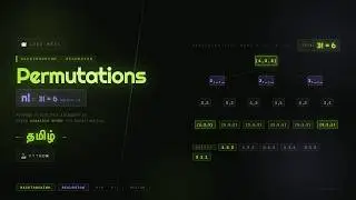 #46 - Permutations - LeetCode - Python - Tamil
