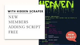 Free Telegram Members Adder | with hidden scraper  #telegrammemberadder #telegram