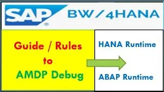 AMDP Debug Rules in SAP HANA | How to debug AMDP code with HANA  or ABAP Runtime transformation