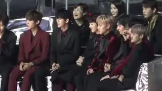IU's reaction to Jungkook's funny act (MMA 2017)