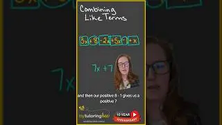 understanding and simplifying algebraic expressions with combining like terms #algebra #mathtricks