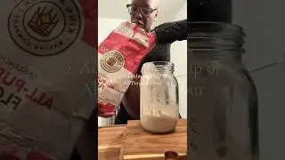 How to make a sourdough starter DAY 2. #staceyfromscratch