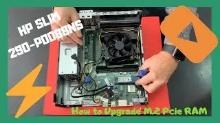 HP Slim 290 p0088ns How to upgrade M.2 Pcie Nvme SSD RAM Disassembly