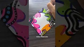 Cute abstract artwork! #shorts #calligraphy #lettering #handlettering #art #artwork