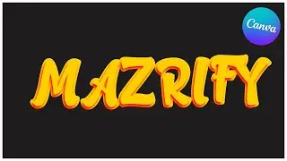 Canva Typography Tutorial | 3D Text Effect Style | Canva Tutorial | Mazrify