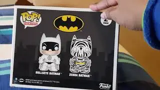 🦓ZEBRA AND BULLSEYE BATMAN FUNKO POP🎯 unboxing