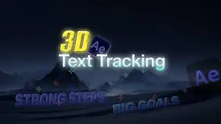 3D Text Tracking in Adobe After Effects