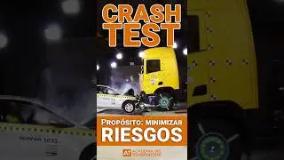 👌Crash test para minimizar riesgos #crashtest #volvo #scania #camion