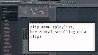 mouse wheel related functions in fl studio