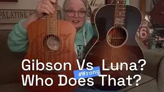 WHAT?!! Compare To Gibson L1?   LUNA SAF TAT ** Travel Guitar or Child Learning     #guitar