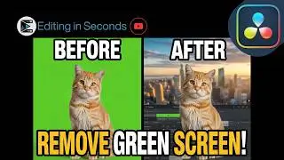 DaVinci Resolve Green Screen Tutorial | Clean 3D Keyer Effect