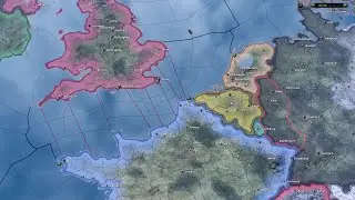 When England has eight bridges - Hoi4 Timelapse
