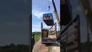 Техника безопасности. Груз упал сорвался.автокран