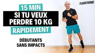 15 Min de HIIT Sans Saut Pour PERDRE 10 KG ET + 💦 Débutants | FlashFitHome