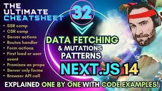 Next.js 14 - More than 32 Data Fetching & Mutations patterns. A Complete Guide with Examples - CH.20