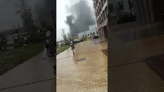 Пожар на Бульваре Рокоссовского