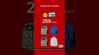 Kırtasiye | Çocuk Sırt Çantası, Kuru Boya | BİM