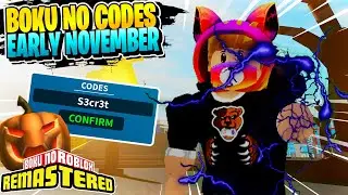 BOKU NO CODES: Early November! [Halloween Raid ALL ITEMS Boku no Roblox]