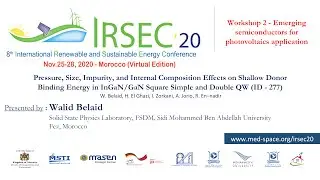 277 - Pressure, Size, Impurity, and Internal Composition Effects on Shallow Donor Binding Energy