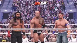 WWE 2K24 TEAM JOHN CENA VS TEAM HEAVY WEIGHT #wwe #wwe2k24 #romanreigns