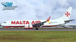 MSFS | IFLY 737 MAX 8 | Beautiful Malta Air landing in Toulouse | REX Atmos