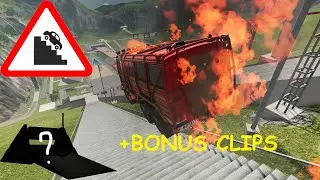 Cars Vs. Stairs #4 - #BeamNGDrive