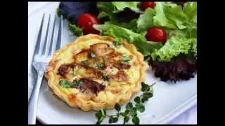 Ham, Caramelized Onion, and Gruyere Quiche