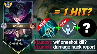 WTF DAMAGE!! THIS NEW MIYA BUILD CAN EASILY ONESHOT ENEMIES!?💀 EZ SAVAGE!! - MIYA BEST BUILD 2024!!
